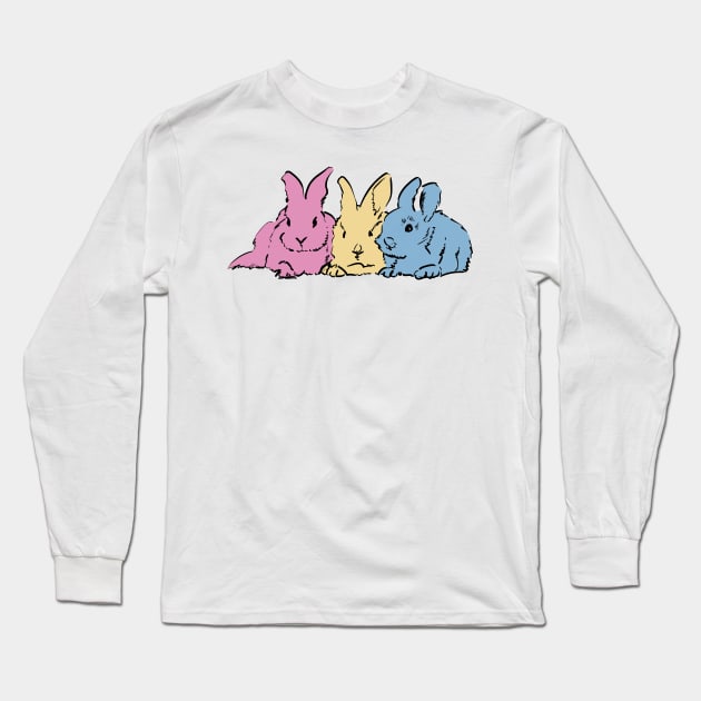 Shuni bunnies Long Sleeve T-Shirt by stephenignacio